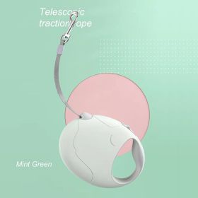 Pet High Premium Outing Traction Automatic Retractable Leash (Color: Light Green)
