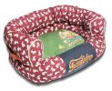 Touchdog Lazy-Bones Rabbit-Spotted Premium Easy Wash Couch Dog Bed