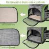 Foldable Airline Travel Pet Carrier Bag with Safety Strap